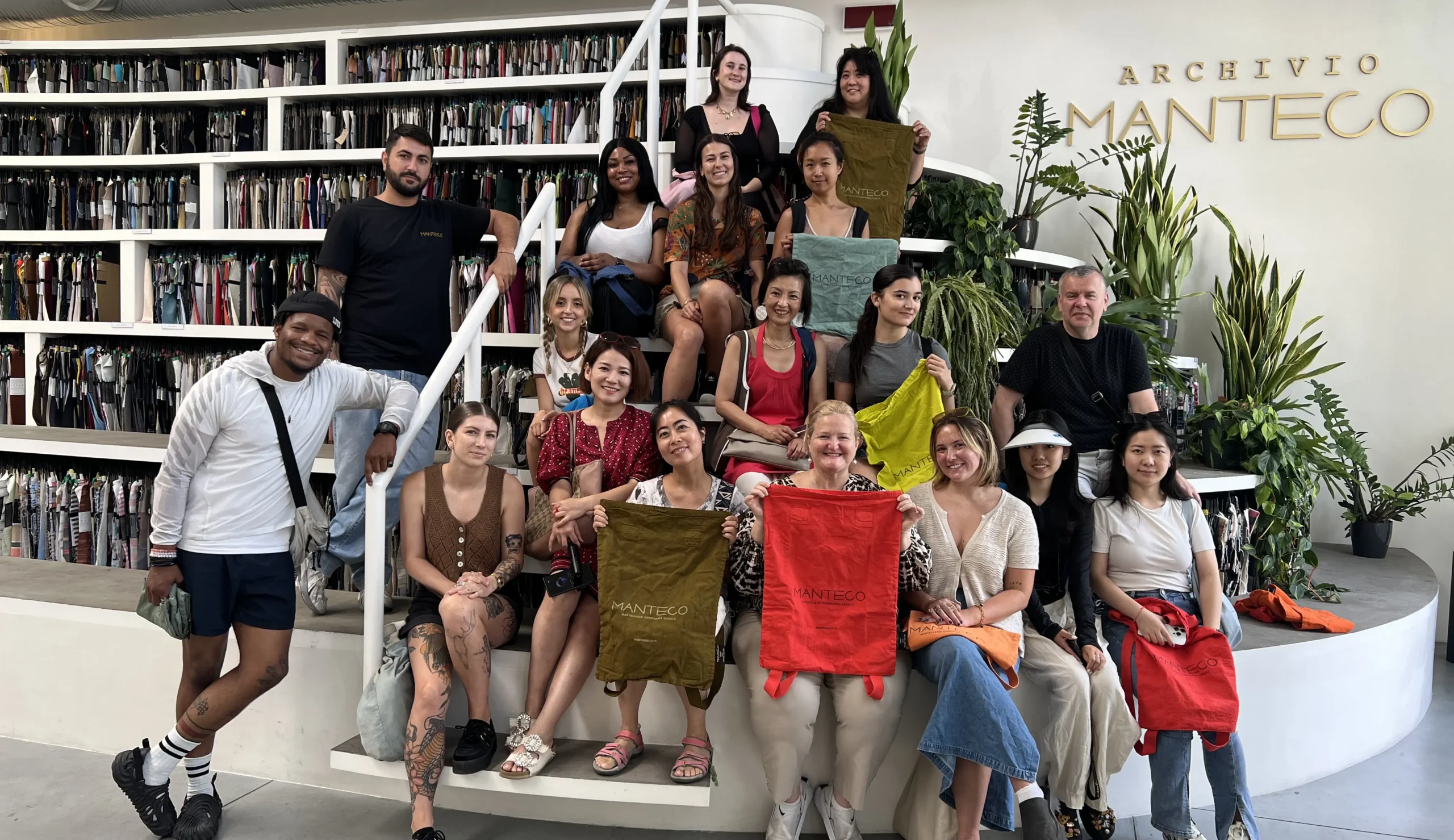 group of students posing for a photo in Italy