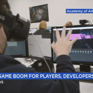 ABC7 News Features School of Game Development Executive Director David Goodwine and Student Shawn Lui