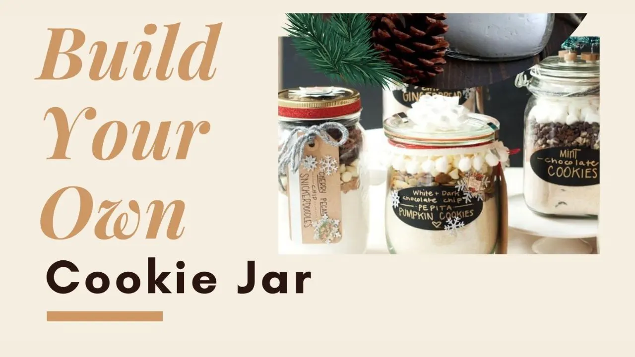 Cookie Jar Banner - Dry ingredients in jars