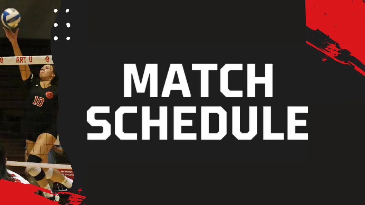Match Schedule Cover - student athlete volleyball player