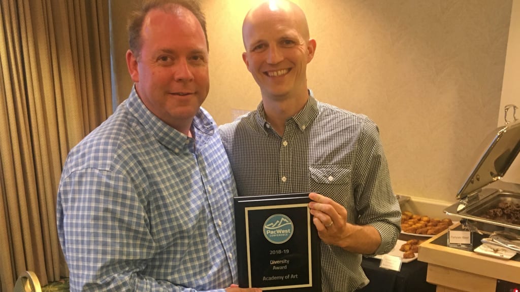 PacWest Diversity Award AD Brad Jones and Jimmy Knodel