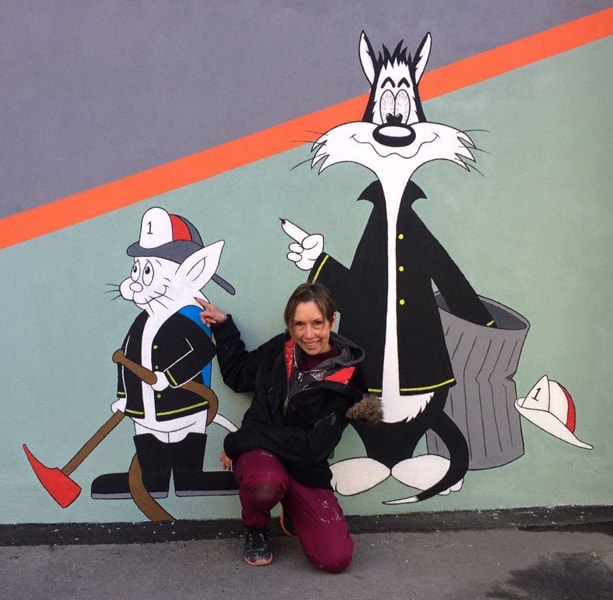 Alleycats Mural Celebrates Firefighters' Move to New Quarters