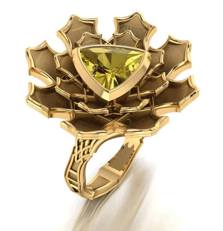 Hsinyu Chu Jewelry Metal Arts MFA Interlock Ring