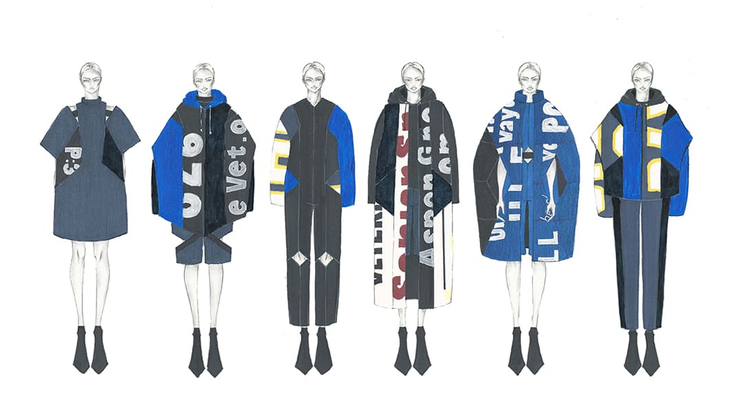 Jeannifer Tirtamarta BFA Fashion Design Illustrated Lineup