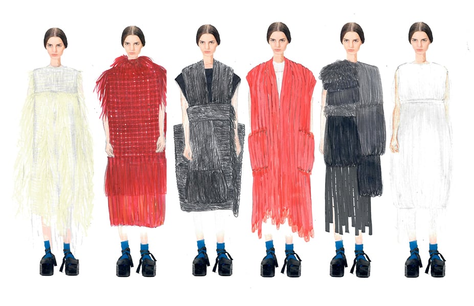 Julie Eunju Kim BFA Fashion Design Illustrated Lineup
