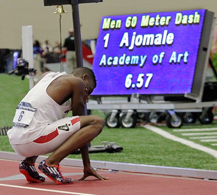 Cheering on the Academy's First Olympian