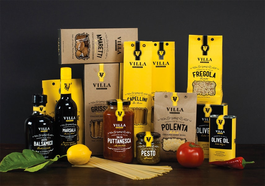 Villa Romana: Contemporary Packaging for Italian Classics